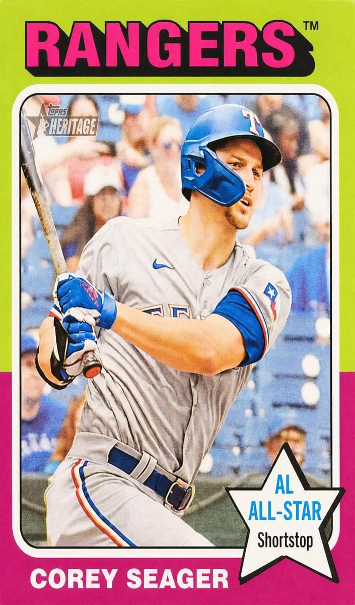 Corey Seager 2024 topps Topps Heritage