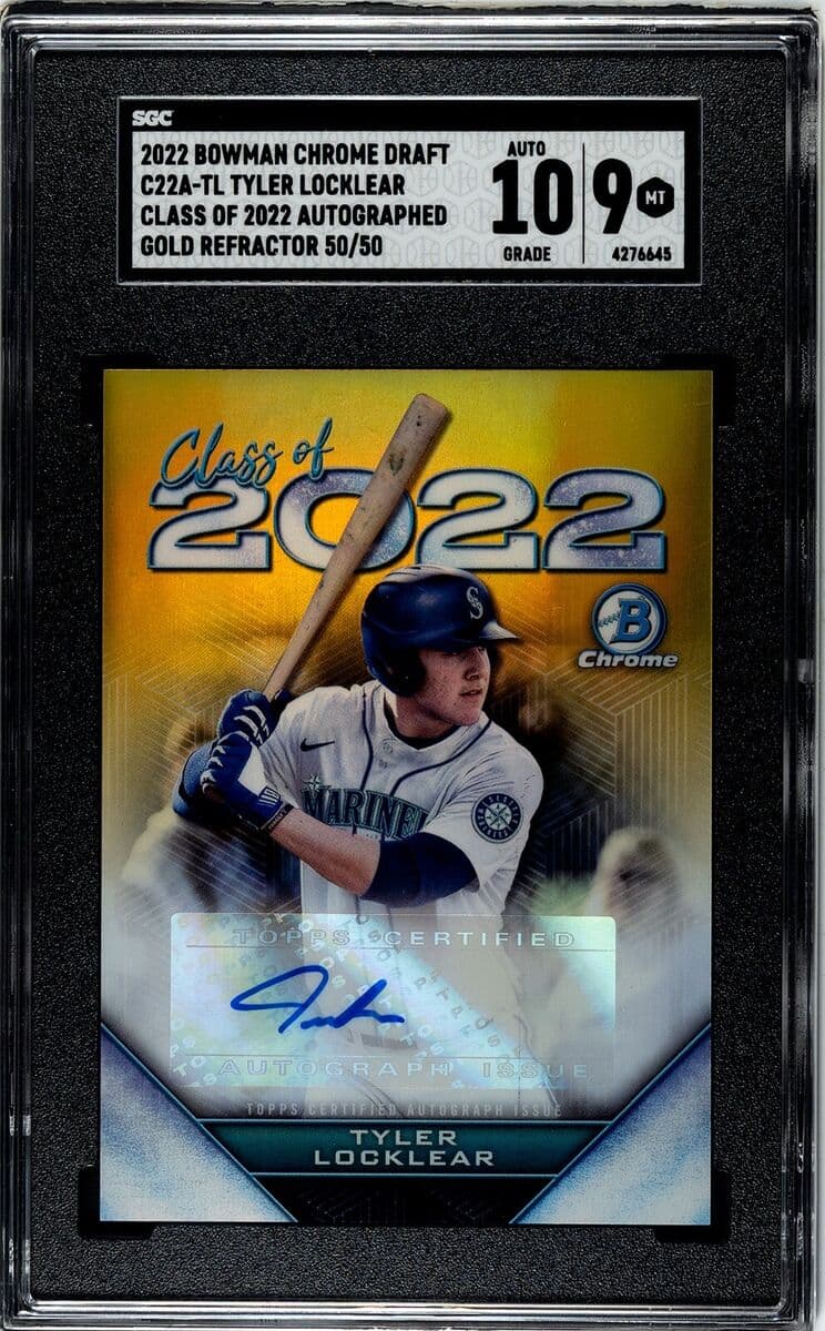 Tyler Locklear 2022 bowman Bowman Draft