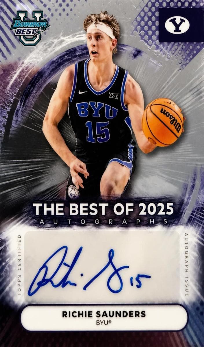 Richie Saunders 2025 bowman Bowman University Best