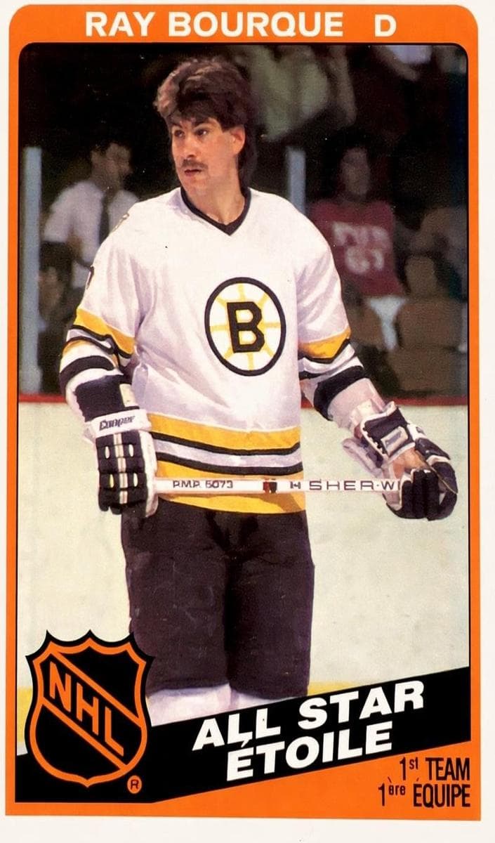 Ray Bourque 1984 topps O-Pee-Chee