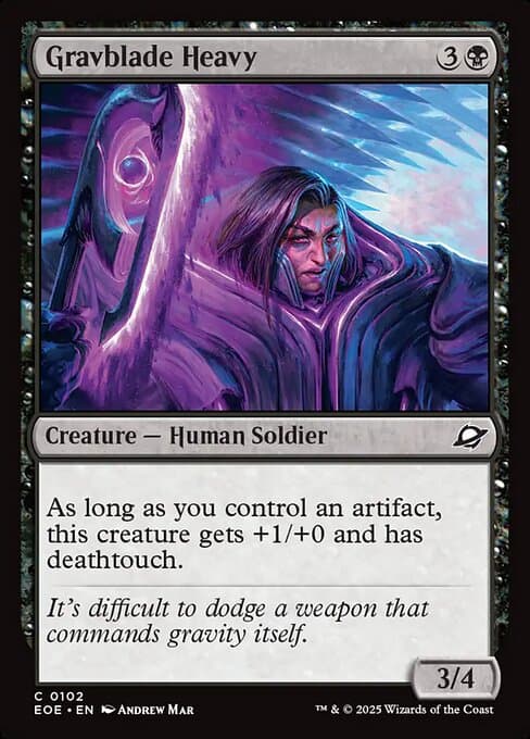 Gravblade Heavy 2025 Magic: The Gathering Edge of Eternities