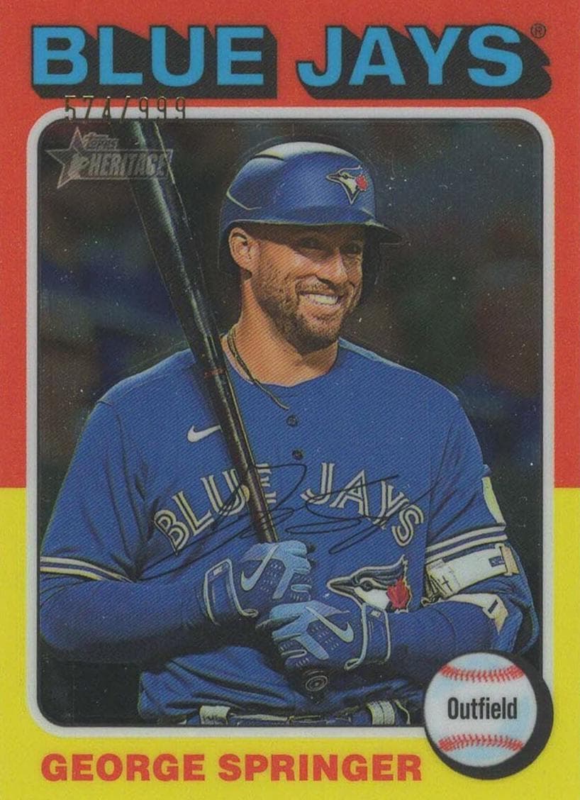 George Springer 2024 topps Topps Heritage
