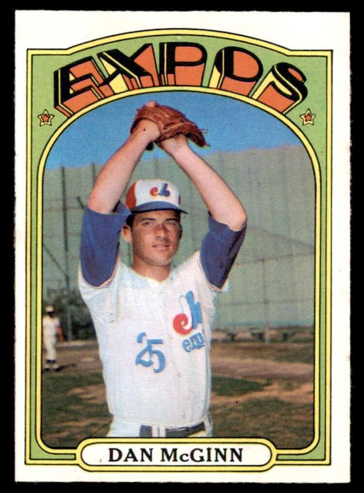 Dan McGinn 1972 topps O-Pee-Chee