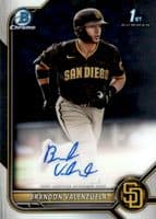 Brandon Valenzuela trading card