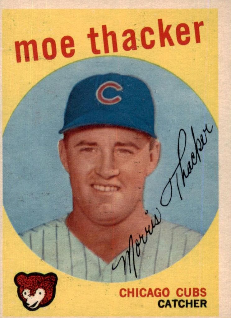 Moe Thacker 1959 topps Topps