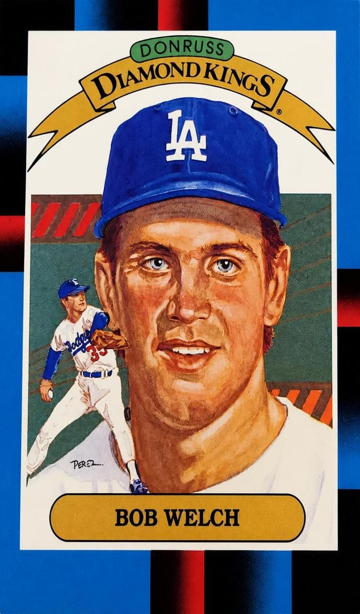 Bob Welch 1988 panini Donruss