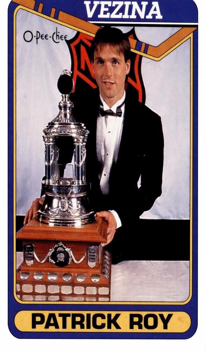 Patrick Roy 1990 topps O-Pee-Chee
