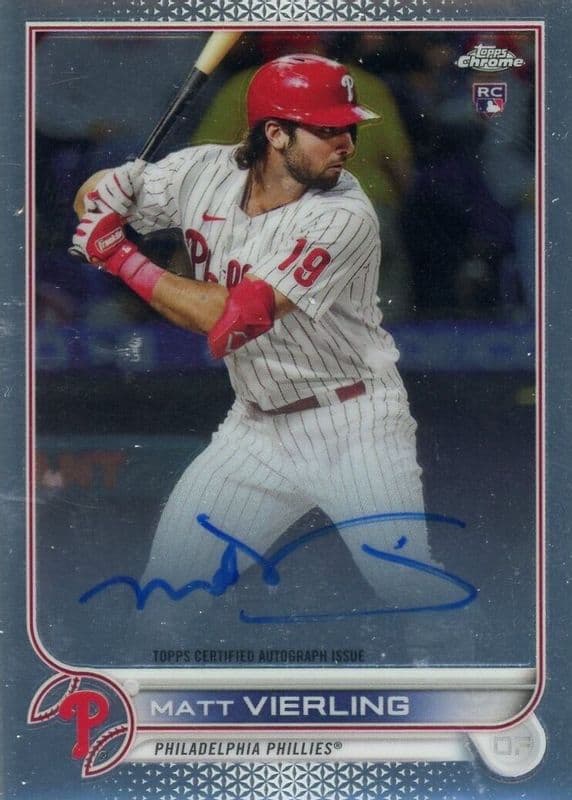 Matt Vierling 2022 topps Topps Chrome
