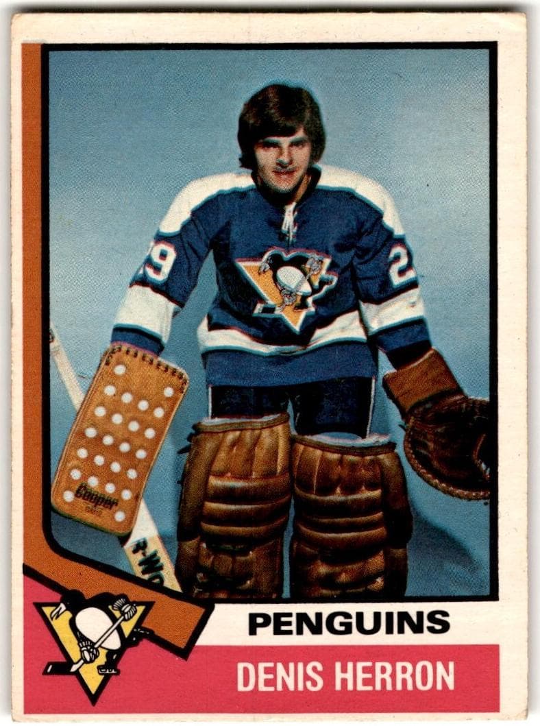 Denis Herron 1974 topps O-Pee-Chee