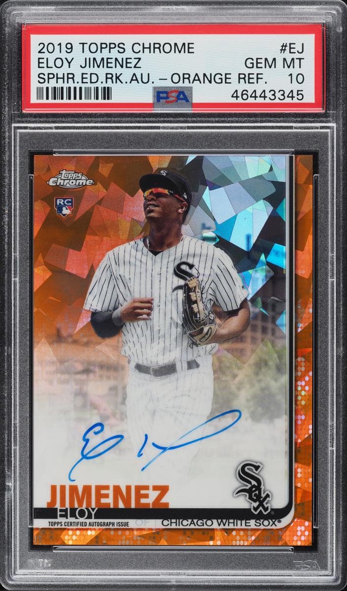 Eloy Jimenez 2019 topps Topps Chrome Sapphire Edition