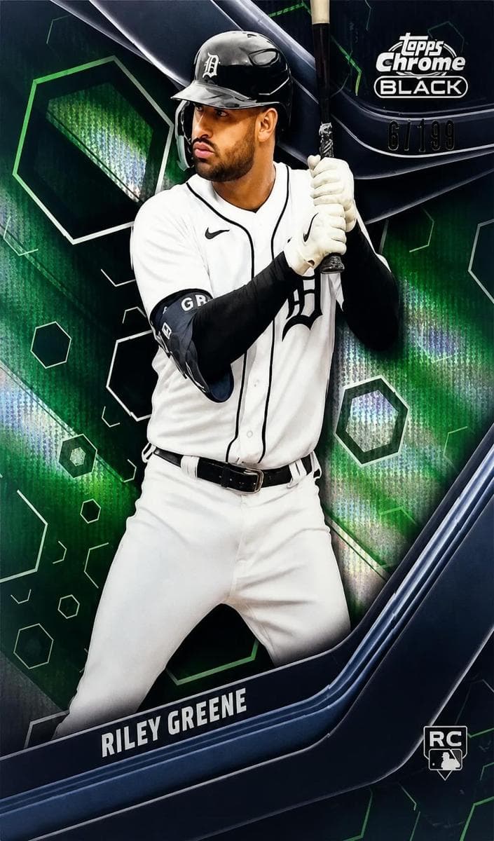 Riley Greene 2023 topps Topps Chrome Black
