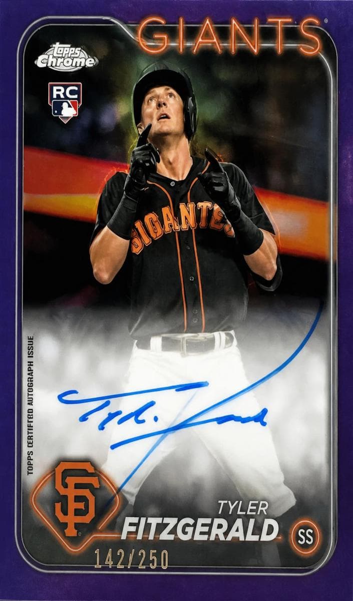 Tyler Fitzgerald 2024 topps Topps Chrome