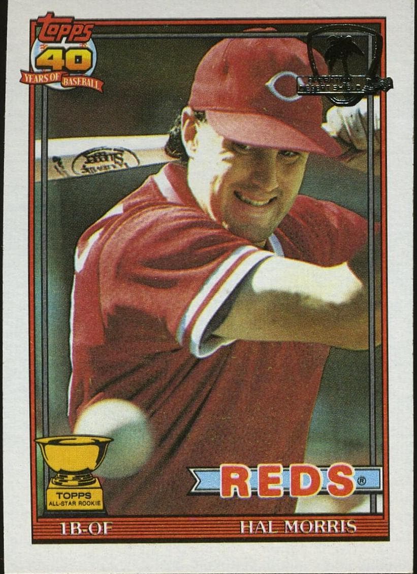 Hal Morris 1991 topps O-Pee-Chee