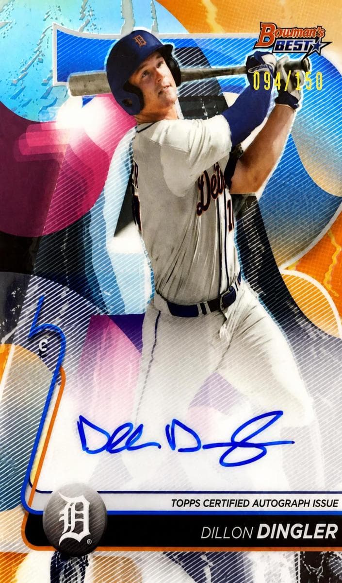 Dillon Dingler 2020 bowman Bowman's Best