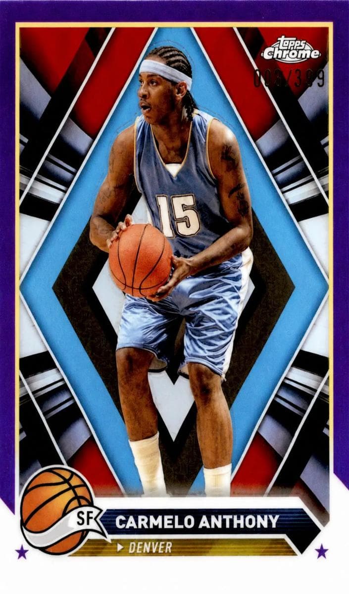 Carmelo Anthony 2023 topps Topps Chrome