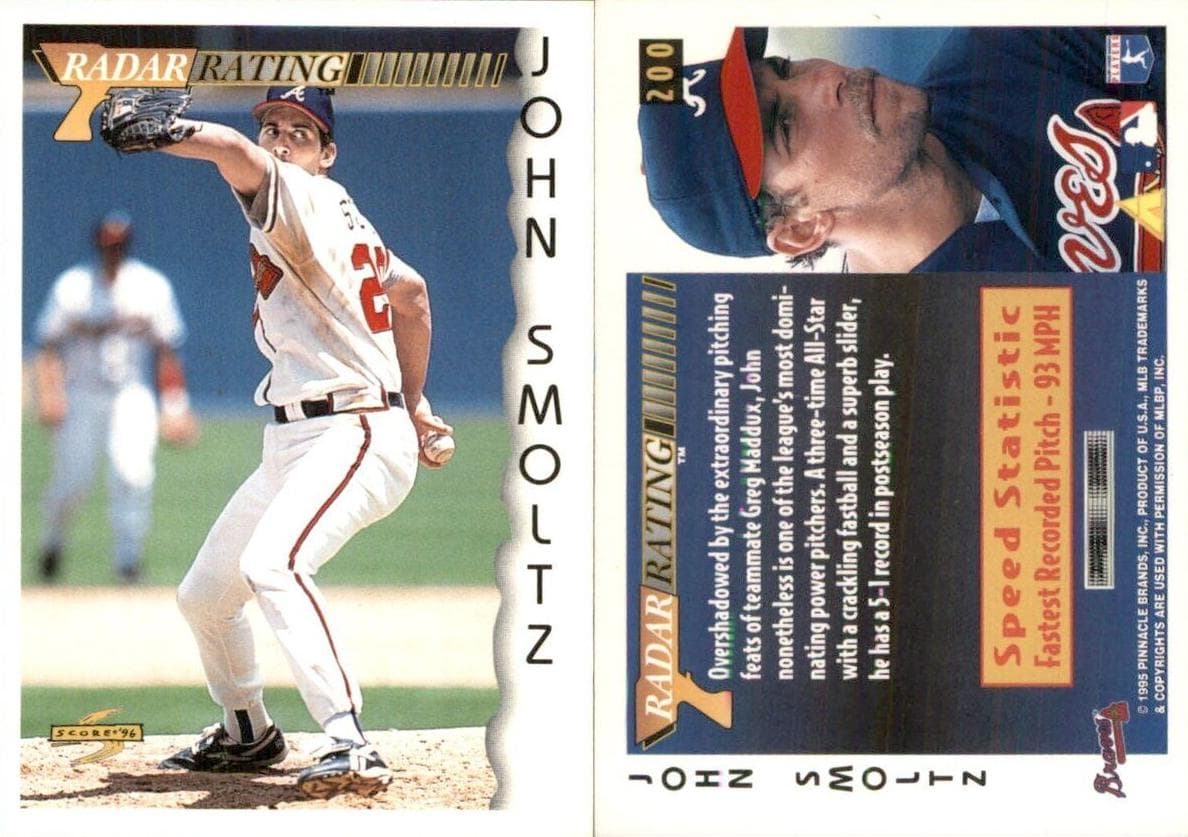 John Smoltz 1996 panini Score