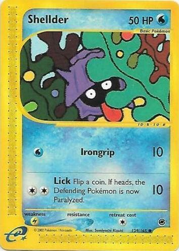 Shellder trading card