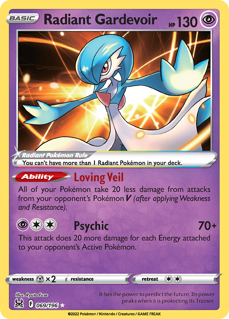 Radiant Gardevoir 2022 Pokemon