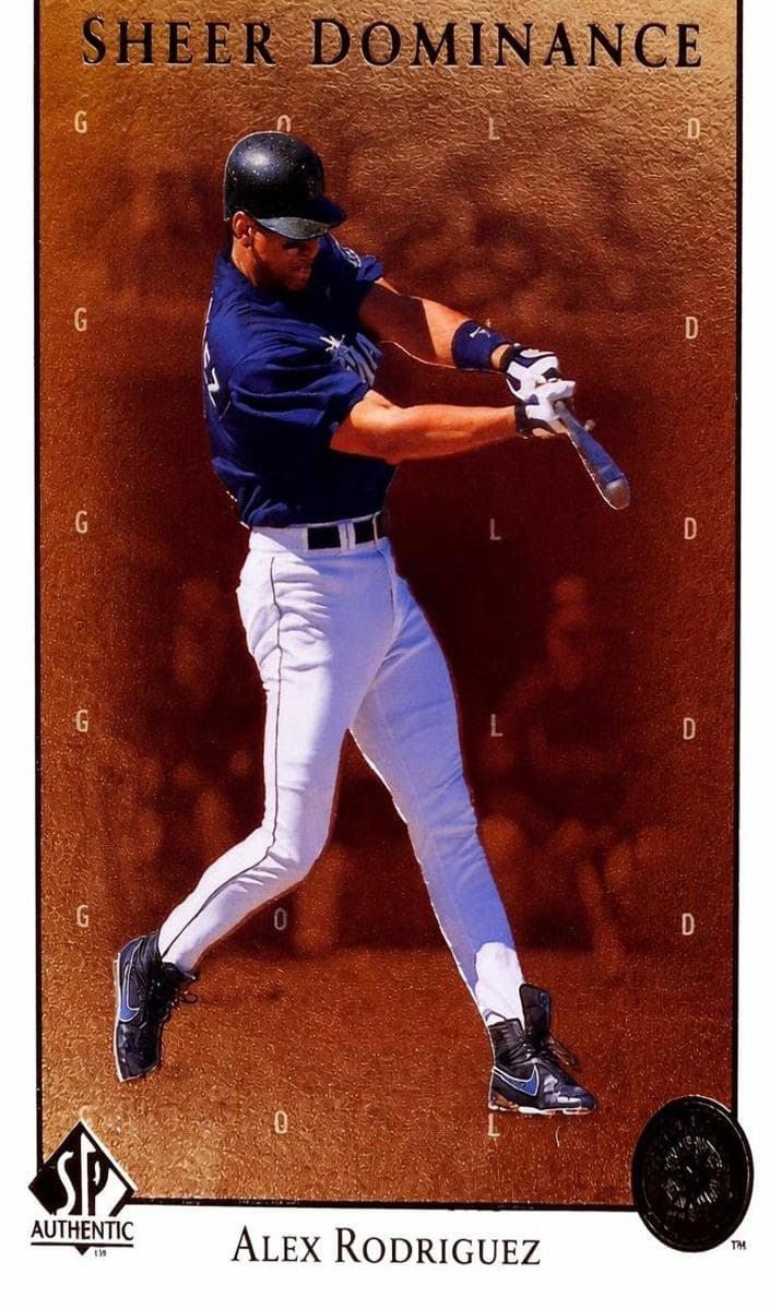 Alex Rodriguez 1998 unknown Sp Authentic Sheer Dominance Baseball Gold