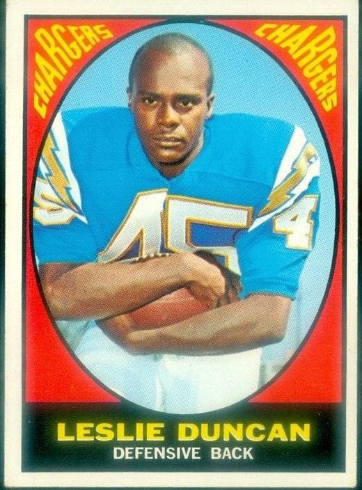 Leslie Duncan 1967 topps Topps