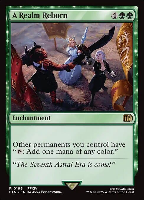 A Realm Reborn 2025 Magic: The Gathering Final Fantasy Borderless Foil