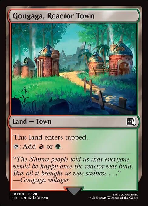 Gongaga, Reactor Town 2025 Magic: The Gathering Final Fantasy