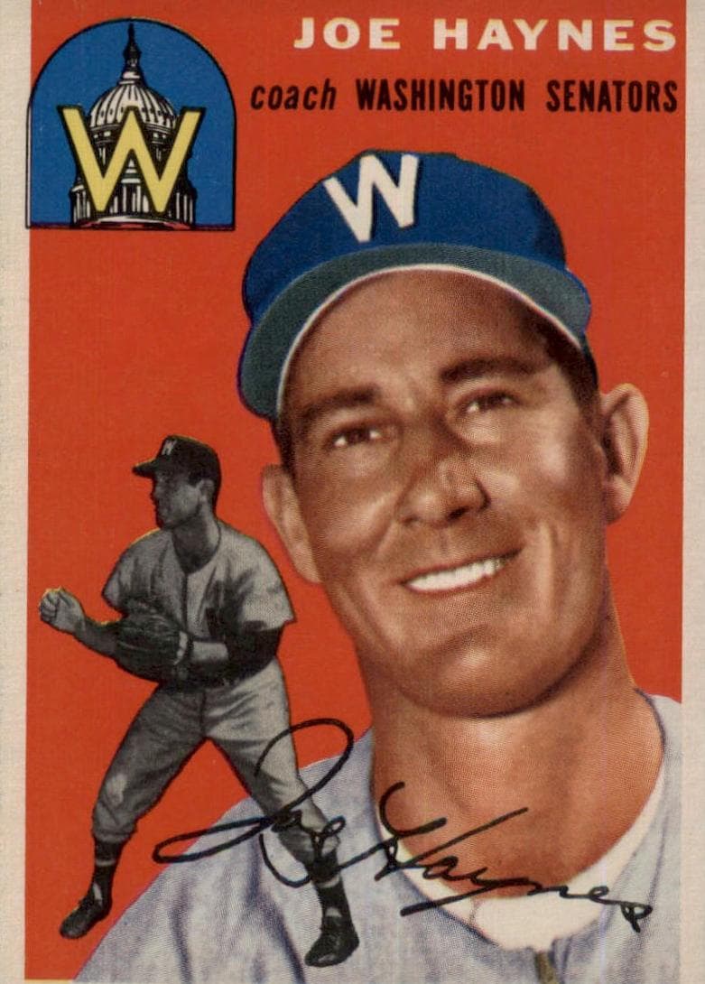 Joe Haynes 1954 topps Topps