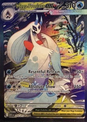 Mega Froslass EX trading card