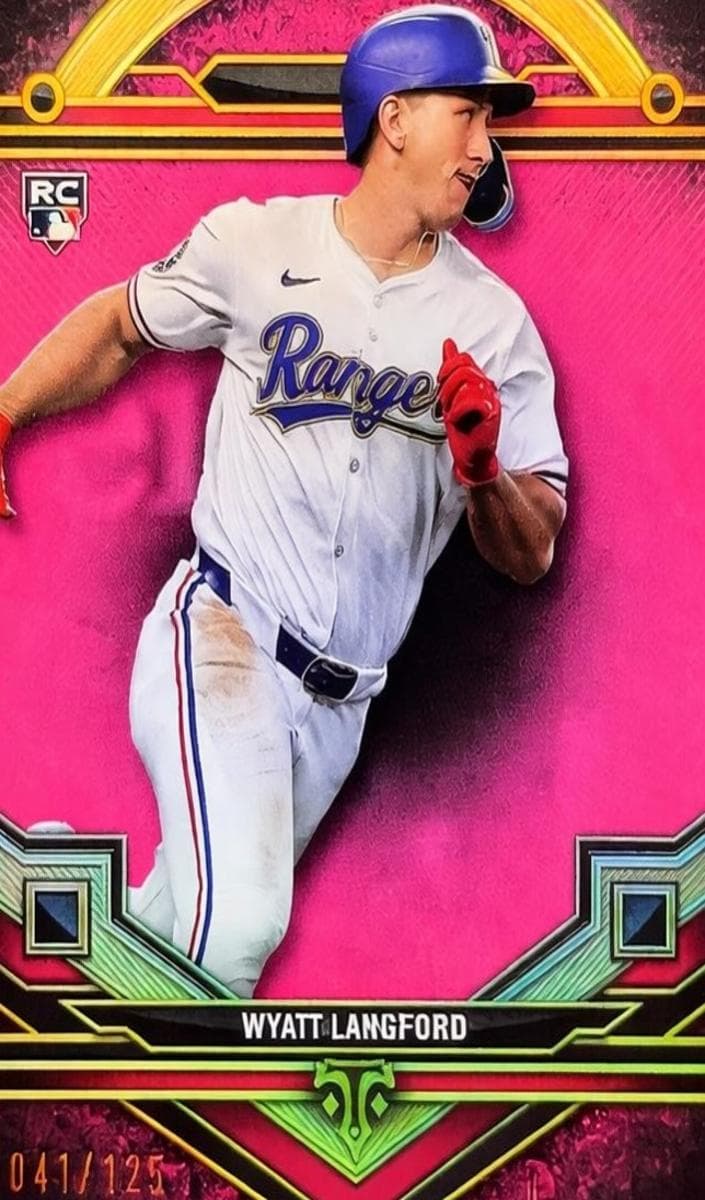 Wyatt Langford 2024 topps Topps Triple Threads