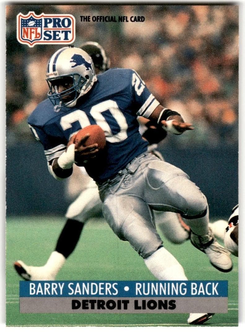 Barry Sanders 1991 unknown