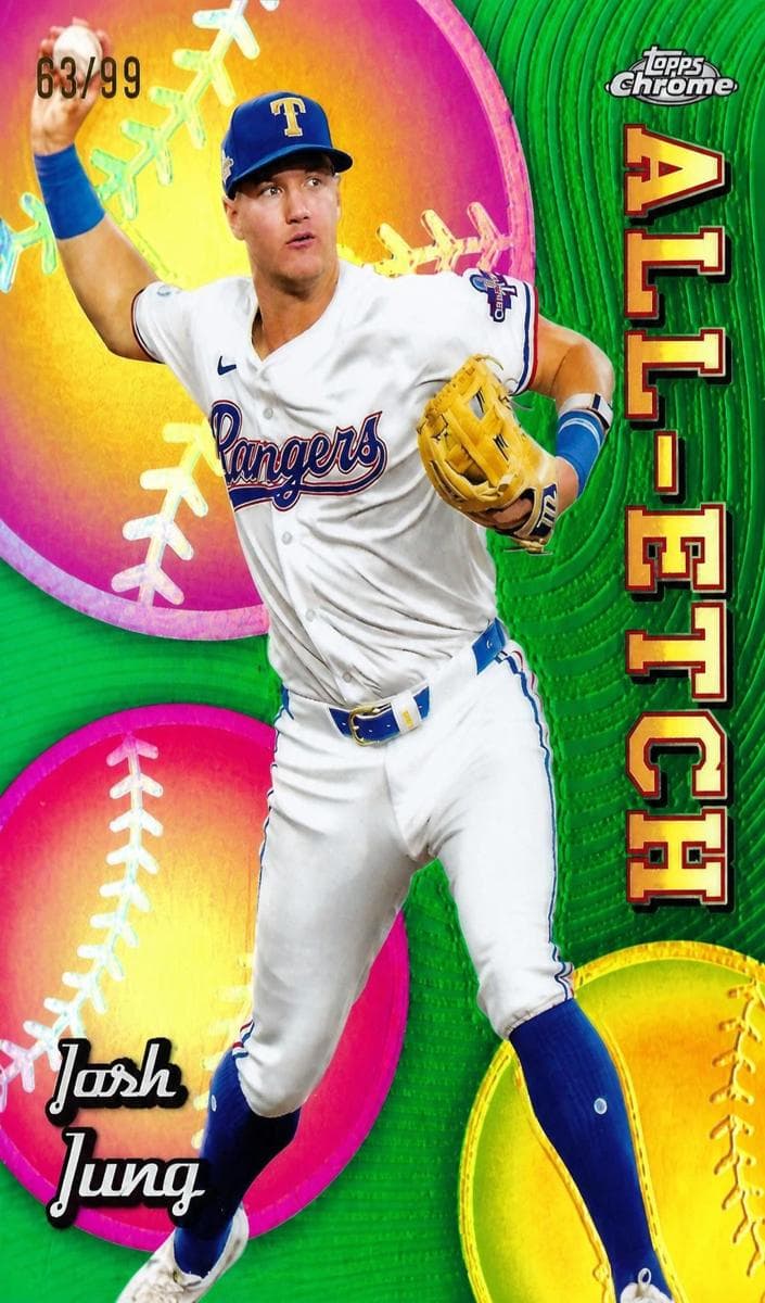 Josh Jung 2024 topps Topps Chrome Update