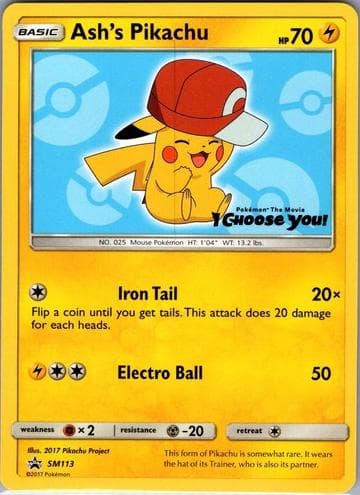 Ash's Pikachu #SM113