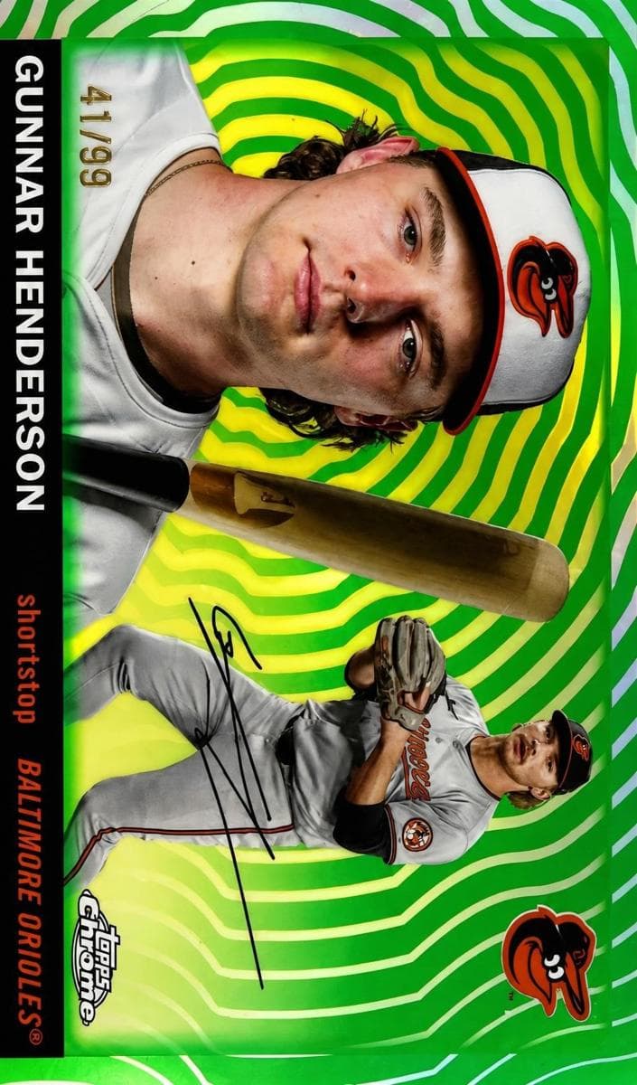 Gunnar Henderson 2025 topps Topps Chrome Platinum