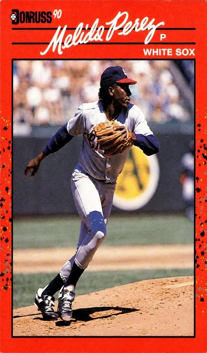 Melido Perez 1990 panini Donruss