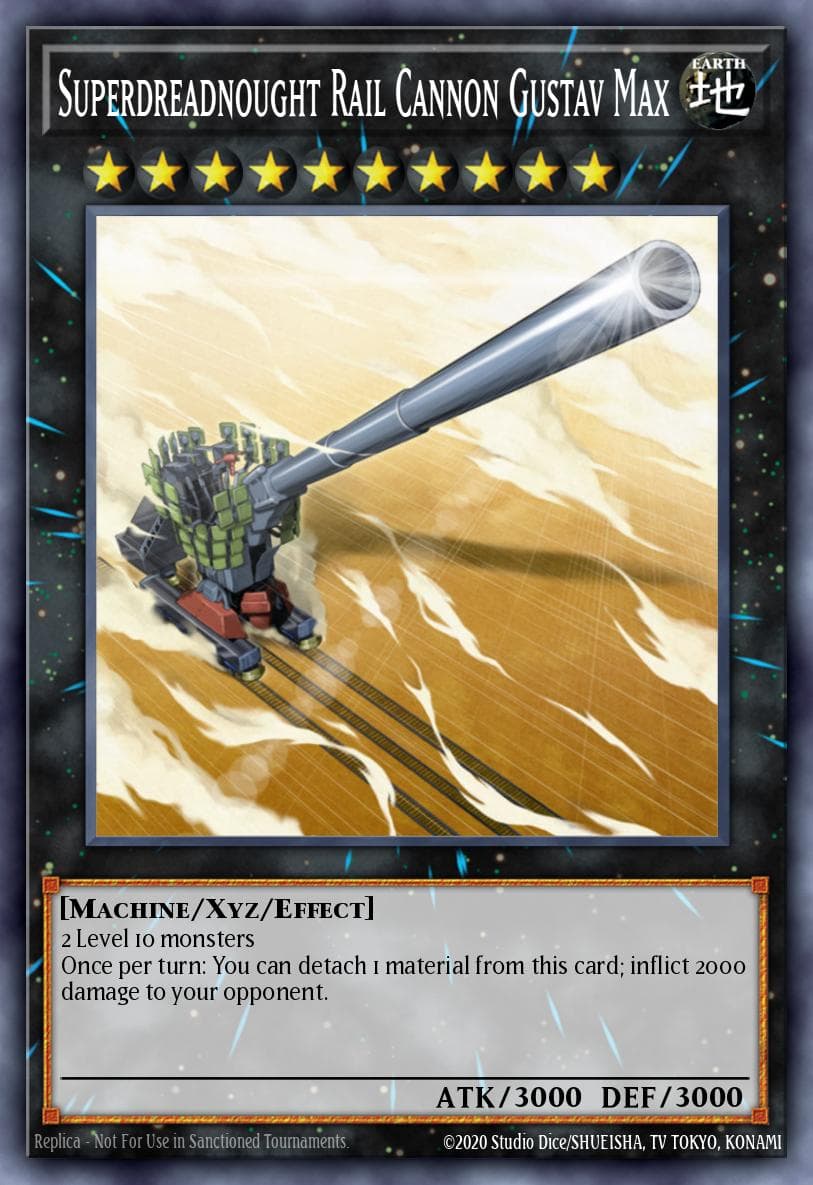 Superdreadnought Rail Cannon Gustav Max 2025 Yu-Gi-Oh!