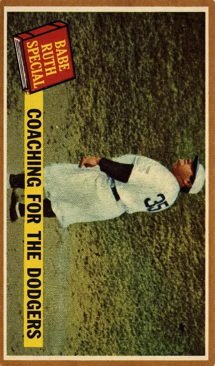 Coaching for the Dodgers 1962 topps Topps