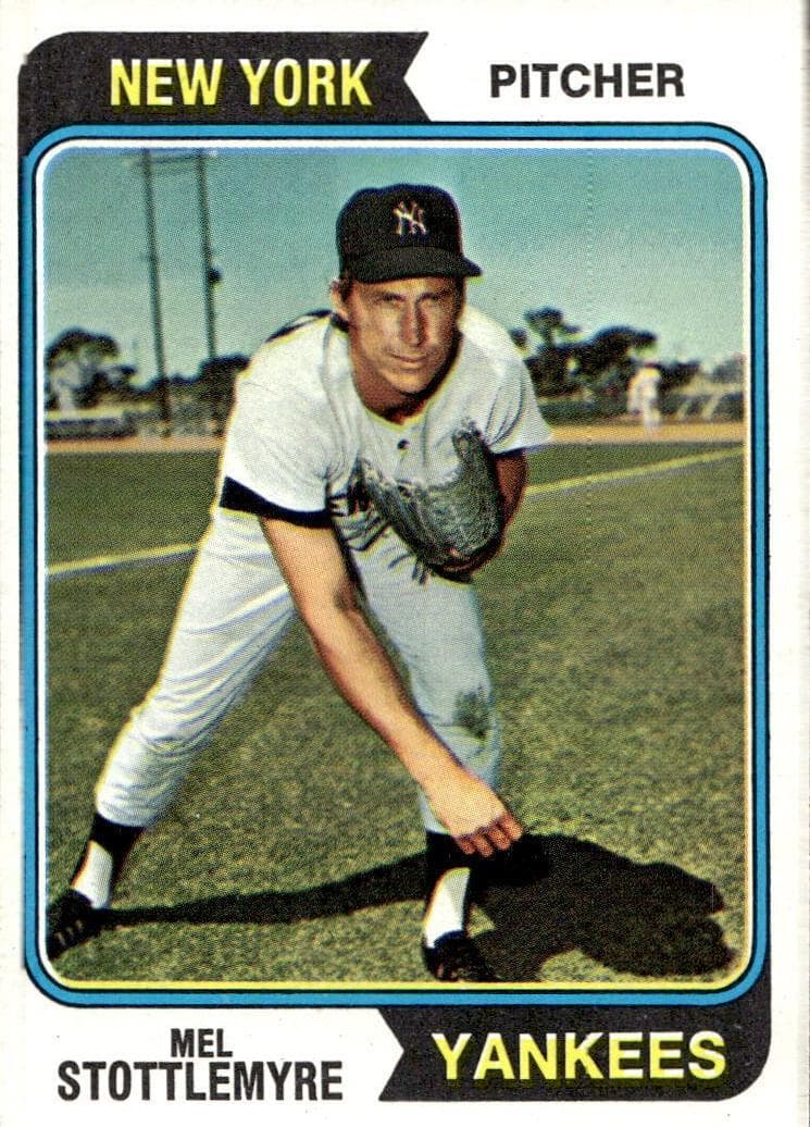 Mel Stottlemyre 1974 topps Topps