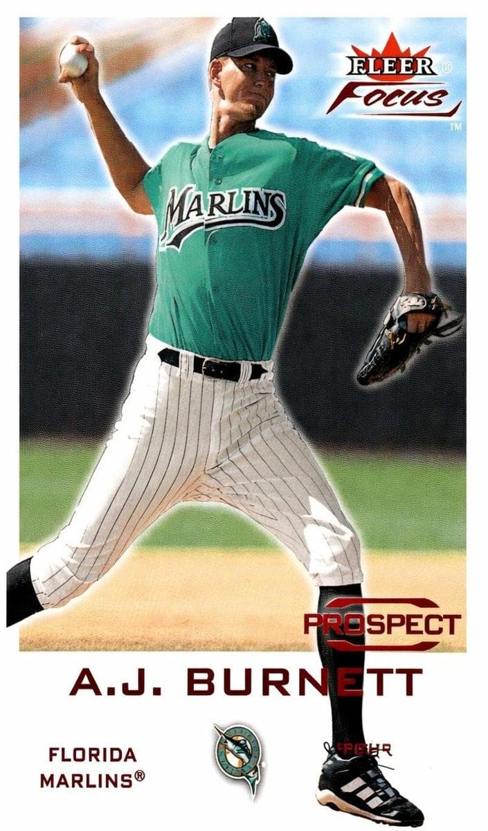 A.J. Burnett 2001 fleer Fleer Focus