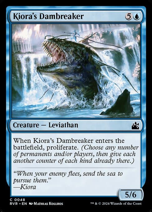 Kiora's Dambreaker 2024 Magic: The Gathering Ravnica Remastered