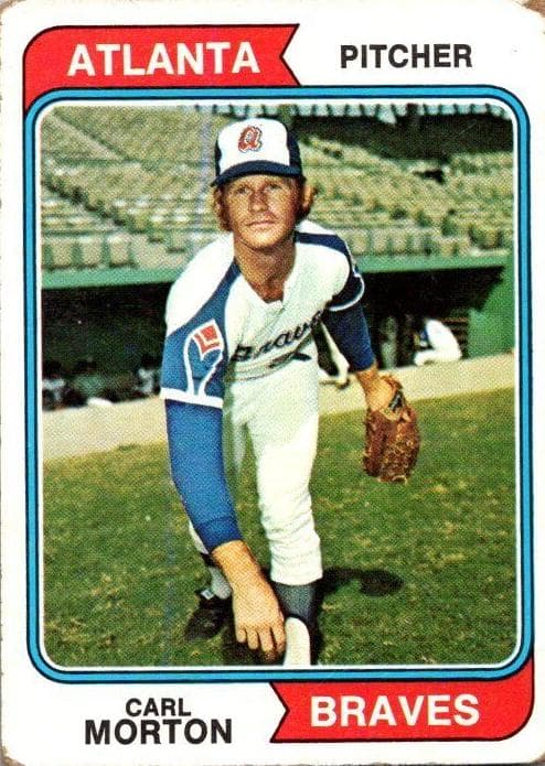 Carl Morton 1974 topps Topps