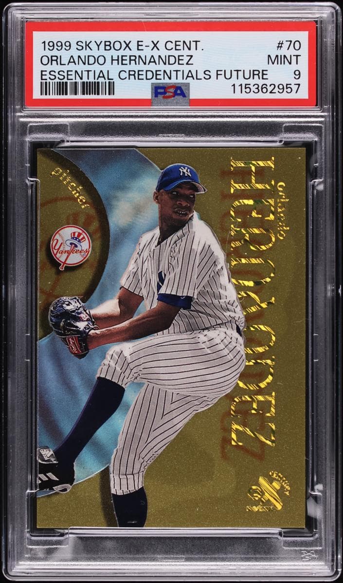 Orlando Hernandez 1999 fleer SkyBox E-X Century