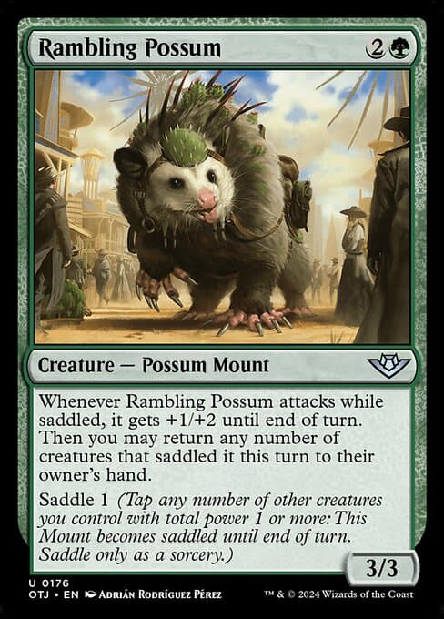 Rambling Possum 2024 Magic: The Gathering Outlaws of Thunder Junction