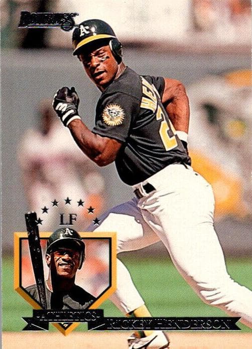 Rickey Henderson 1995 panini Donruss