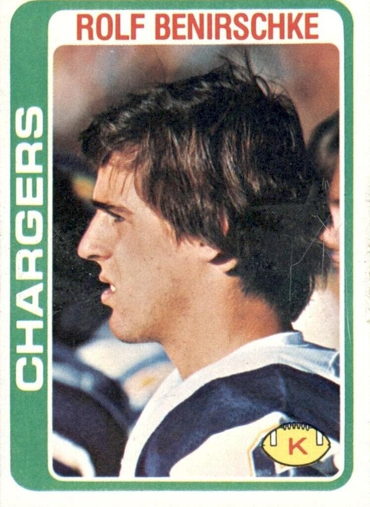Rolf Benirschke 1978 topps