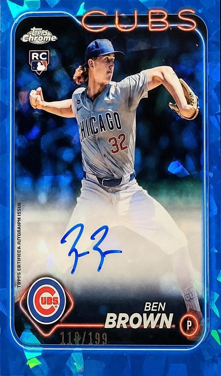 Ben Brown 2024 topps Topps Chrome Update Sapphire Edition