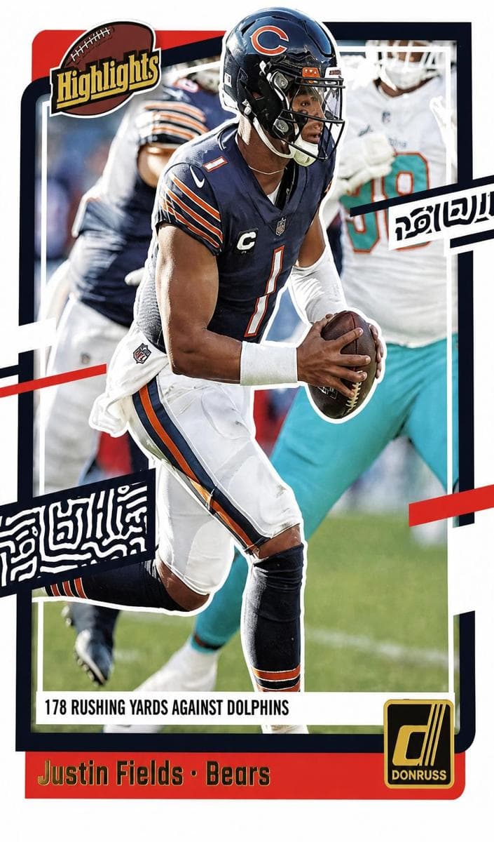 Justin Fields 2023 panini Panini Donruss