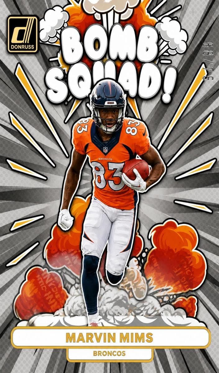 Marvin Mims 2023 panini Panini Donruss