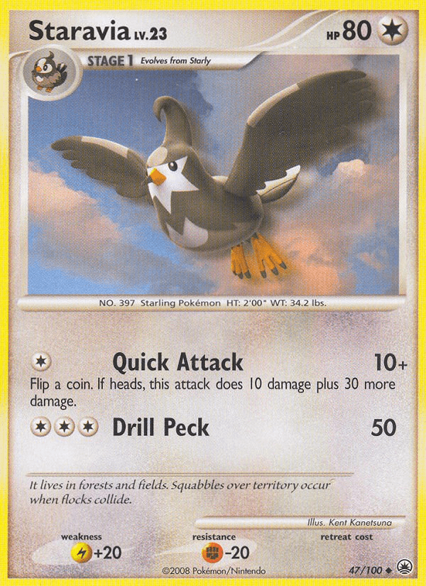 Staravia 2008 Pokemon Majestic Dawn