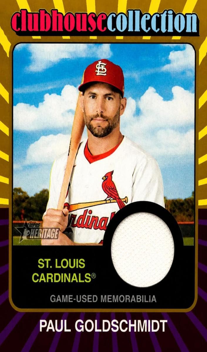 Paul Goldschmidt 2024 topps Topps Heritage