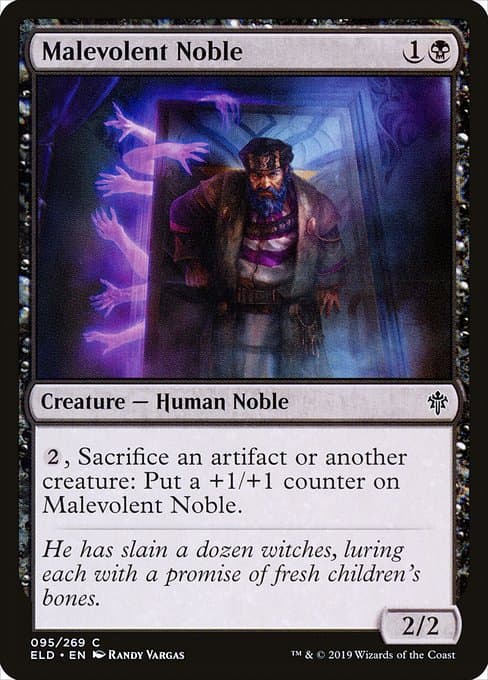 Malevolent Noble 2019 Magic: The Gathering Throne of Eldraine